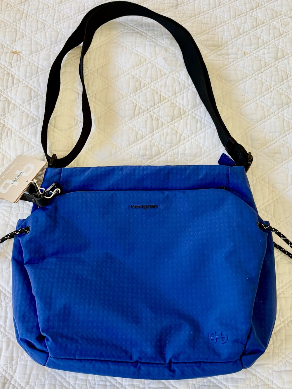 Hedgren Royal Blue Crossbody Nylon Bag with Adjustable Strap